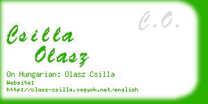 csilla olasz business card